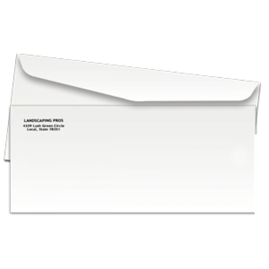 #10 Printed Envelope (Black &amp; White)