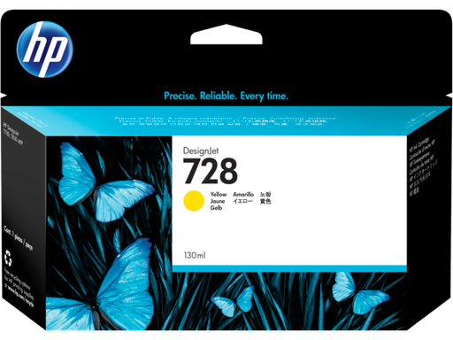 HP 728 130ML YELLOW INK CRTG (F9J65A)