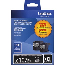 [4932866] Brother INK CART SHY BLK 2PK (LC1072PKS)